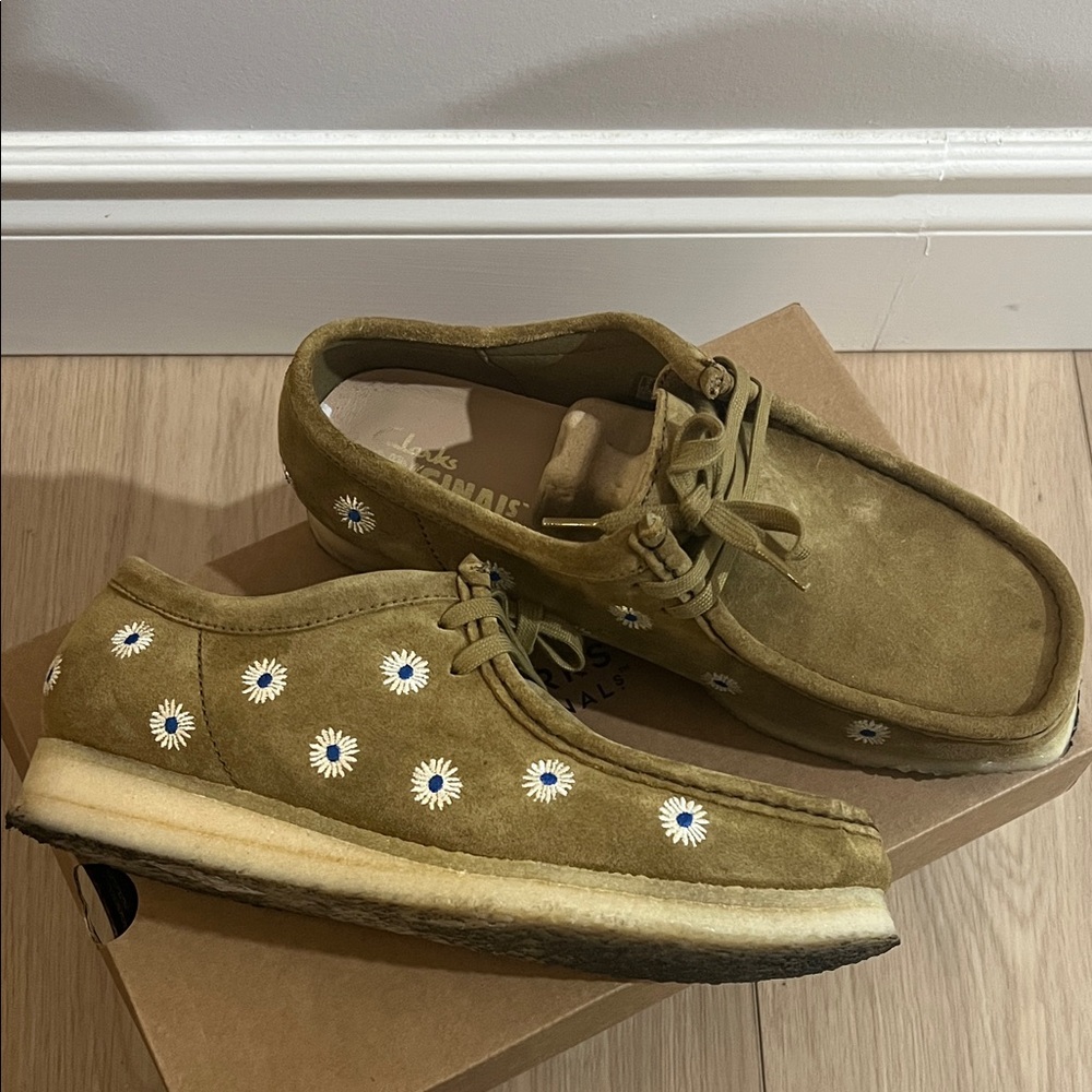 Clarks Olive Loafers for Men